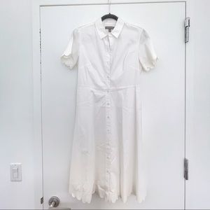 White Banana Republic Shirt Dress